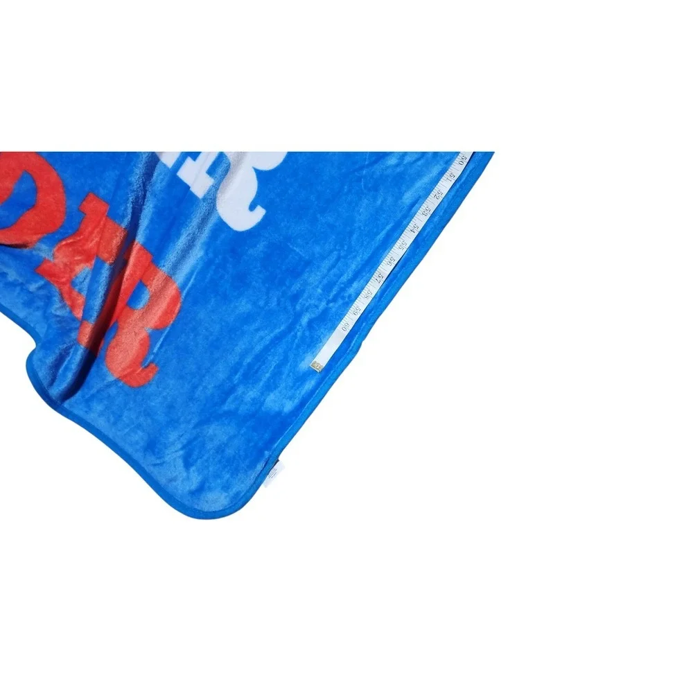 OKC Thunder Throw Blanket Fleece Cozy Blue NBA‎ Fan Gear Home 50x70